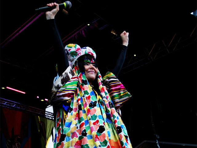 Björk: She's actually appropriately dressed for chilly Iceland